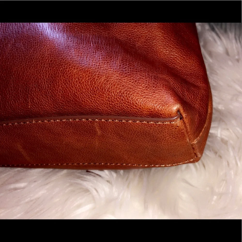 FOSSIL Brown Leather Hobo Shoulder Bag